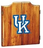 Kentucky Dartboard & Cabinet - Oak Finish - NCAA Team