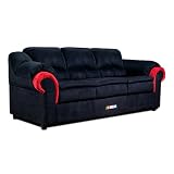  : NASCAR Sofa- Black with Red Highlights