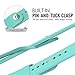 MoKo Apple Watch Band Series 1 Series 2, Soft Silicone Replacement Sports Band for 42mm Apple Watch 2015 & 2016 All Models, Mint GREEN (Not fit 38mm Versions)