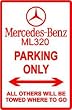 MERCEDES- BENZ ML320 PARKING sign * luxury