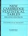 New Cambridge Statistical Tables