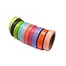 Lychee Craft 10 Rolls Mini Rainbow Candy Color Washi Tape DIY Sticker