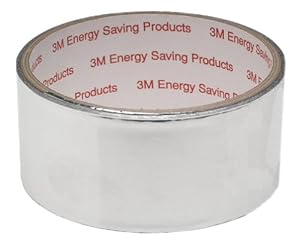 3M High Temperature Flue Tape, 15-Foot Roll - Hi Temp Foil Tape ...