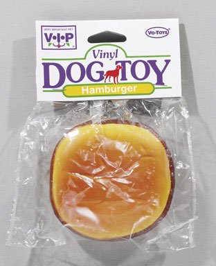 VO-TOYS HAMBURGER DOG TOY Squeaks