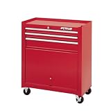 Waterloo ML-314 Shop Series 26 Inch 3-Drawer Roller Cabinet With Bulk Storage