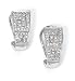 Sterling/Diamond Greek Key Earrings .30 TW SW-322