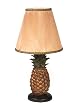 Pineapple Table Lamp with Cloth Shade