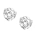 14K White Gold 1/10 ct. Round Brilliant Cut Martini Diamond Earring Studs
