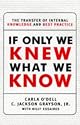 If Only We Knew What We Know: The Transfer of Internal Knowledge and Best Practice