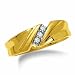 1/20th Carat Men's Wedding Band in Yellow Gold
