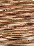 Natural Grasscloth Book Tan & Gold on Orange Authentic Grasscloth Wallpaper