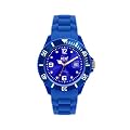 Ice Watch - SI.BE.S.S.09 - Montre Femme - Quartz Analogique - Cadran Bleu - Bracelet Silicone Bleu - Petit Mod�le