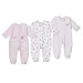 3 pk Girl Zip Front SNP - 3-6M
