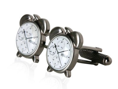 Alarm Clock Cufflinks by Cuff-Daddy