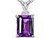 2.79 cttw Emerald Cut Genuine Amethyst and Diamond title=