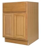 All Wood Cabinetry B24-VHS 24-Inch Wide by 34 1/2-Inch High, Factory Assembled - Ready to Install All Wood Kitchen Cabinet, Vermont Honey Spice Maple