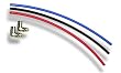 Paintball Macro Line Kits 3 Hoses. 90 & Straight Fittings