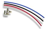 Paintball Macro Line Kits 3 Hoses. 90 & Straight Fittings