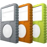 XtremeMac TuffWrap for iPod Video 30GB (3 Pack) - Grey, Lime & Orange
