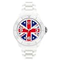 Ice-Watch - WO.UK.B.S.12 - World Royaume Uni - Montre Homme - Quartz Analogique - Cadran - Bracelet Silicone Blanc