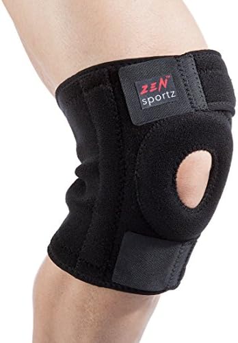 Copper-Infused Knee Brace with Open Patella - Fully Adjustable Knee Support for Athletes Men &amp; Women w/ Knee Pain or Muscle Soreness Great for Walking, Running, Basketball, Outdoor &amp; Sports Activities