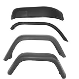 Rugged Ridge 11606.01 Extended 7 Wide Fender Flare Kit, 4-Piece for Jeep
