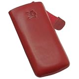 Suncase Tasche / Samsung Wave S8500 / Leder Handytasche Ledertasche *Speziell - Lasche mit Rueckzugfunktion* Rotvon "Suncase"