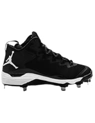 Sports: NIKE JORDAN SUPER FLY 3 BLK/WH MENS METAL BASEBALL CLEATS US 13 M, EU 47.5 - Nike
