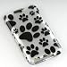 Premium Designer Hard Crystal Snap-on Case for Apple iPod Touch 2, 8GB, 32GB, 64GB - White Dog Paws Print