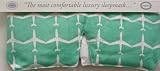 Organic Cotton Sleep Mask Green Airplane Design