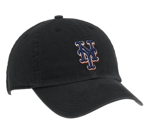 MLB New York Mets Franchise Fitted Baseball Cap BlackB000F64S3Y