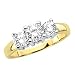 3 Diamond Anniversary Band 1 1/2 ct. in 14K Yellow Gold (Highest Quality)