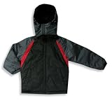 Sportier - Toddler Boys Winterweight Coat, Black, Charcoal Grey