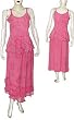 Two Piece Skirt Set in Rayon Embroidery Womens Casual Sundresses Size S