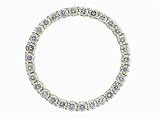 Ladies 4.01ct Diamond Circle Pendant