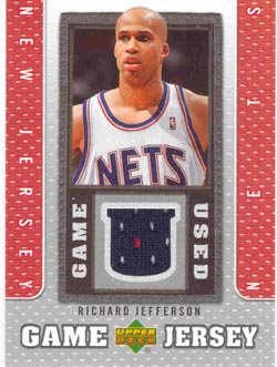 2007 Upper Deck Authentic Richard Jefferson Game-Worn Jersey Card
