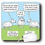 Rich Diesslins Funny Cartoon Gospel Cartoons - The Lost Sheep of Israel - Mouse Pads