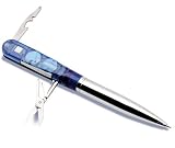 5 in 1 Tool Pen with Ballpoint Pen, Scissors, Screwdriver, LED Flashlight and Bottle Opener