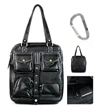 Lady's Black Laptop Bag for 15.6 inch Asus K52F-EX1081 Notebook + An Ekatomi Hook.