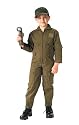 Olive Drab Air Force Type Kids Flight Suit