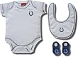 Officially licensed Indianapolis Colts logo embroidered 3-piece ensemble for infants