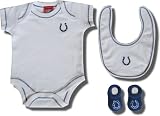 Officially licensed Indianapolis Colts logo embroidered 3-piece ensemble for infants