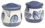 Pfaltzgraff Villa Flora Stoneware Salt and Pepper Set
