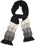 Fossil Ruched Scarf - Deidra (Color: Black Stripe)