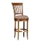 Oak View Swivel Bar Stool with Back - Oak