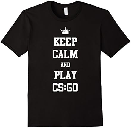 Men's Keep Calm T and Play C-S-Go T Shirt 2XL Black