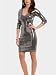 GUESS by Marciano Kimberly Sequin ¾ Sleeve Bandage Sw