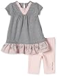 Calvin Klein Baby-Girls Infant 2 Piece Lilac Legging Set