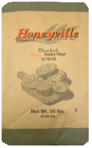 Bleached Swiss Pastry Flour - Bulk 50 Pound Bag by Honeyville Grain