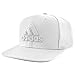 adidas Mens Daybreaker Flat Brim Snapback Cap, White/Clear Onix, One Size